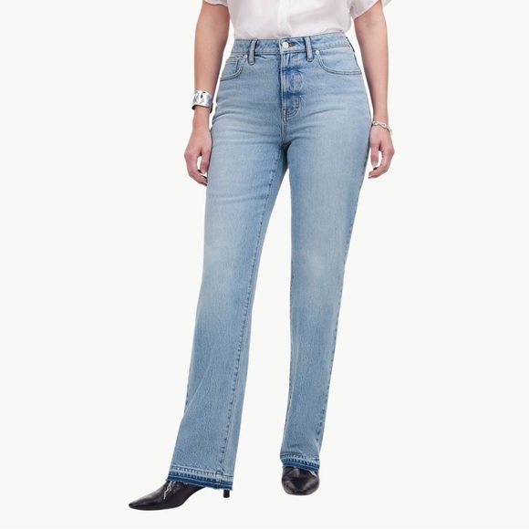 NWT Madewell The Curvy '90s Straight Mid-Rise Jean in Barbosa WashSz 28